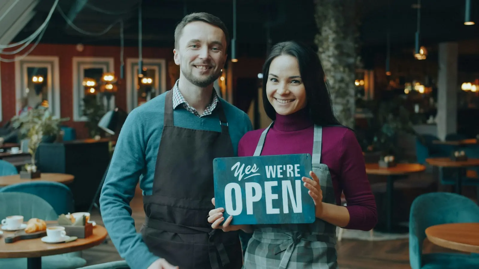 Un restaurant prêt pour le service